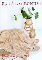 Knitting Pattern - Hayfield 10618 - Bonus Super Chunky - Blanket